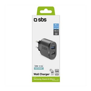 อะแดปเตอร์แปลงไฟ 10W ชาร์จเร็ว USB Type-A สีดำ-TETR2USB21AFAST - Product Image 2