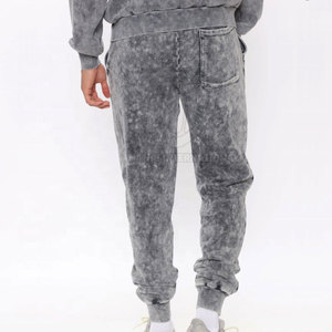 Men's Acid Wash Tracksuit with Hooded Collar Customized Design <b>Top</b> Selling Winter Solid Pattern Wholesale Latest Fashion - Product Image 6