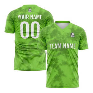 Camiseta de fútbol deportiva transpirable de poliéster liso personalizada para hombre, conjuntos de uniformes de fútbol, conjunto de camisetas de fútbol, conjunto completo de kits de fútbol - Product Image 1