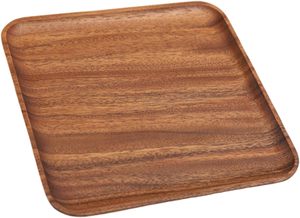 Assiettes de service en bois naturel de haute qualité, écologiques - Style moderne et luxueux pour les fêtes - Product Image 2