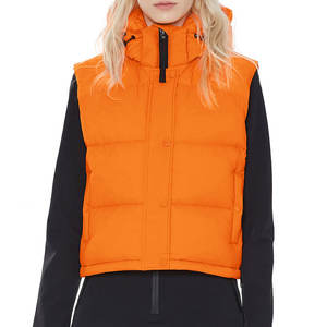 Chaleco cálido para mujer, acolchado, tipo puffer, sin mangas, para invierno - Product Image 3