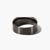 Anillo de sello rectangular delgado chapado en oro, moderno, informal, con incrustaciones, estilo eternidad, accesorios de moda - Product Image 3