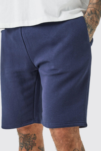 Alta calidad 100% algodón polar para hombre Jogging corto personalizado toalla bordado Logo de gran tamaño color sólido transpirable hombres Jogger - Product Image 2