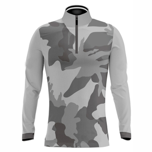 เสื้อแขนยาวซิปสี่ส่วนแบบกลับด้านได้ พิมพ์ลายแบบซับลิเมชั่น เสื้อผ้าออกกำลังกายแบบกำหนดเอง น้ำหนักเบา ระบายอากาศได้ดี เสื้อสำหรับฝึกซ้อมกีฬา - Product Image 5