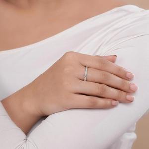 Anillo de Media Eternidad con Diamante Cultivado en Laboratorio de 0.71ct, Anillo Apilable, Anillo de Bodas de Diamante, Viene con Certificado y Caja de Regalo, Anillo Único - Product Image 6