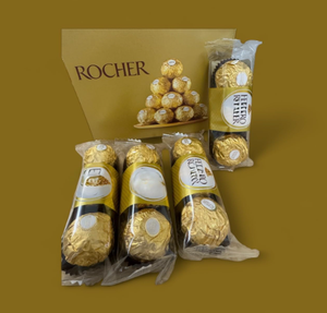 Meilleures pralines au chocolat et aux noisettes Ferrero Rocher, 3 pièces, paquet de 37,5 g, collection de chocolats Ferrero Rocher, barre au pistache Kunafa - Product Image 2