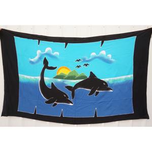 Pareos Hawaianos Pintados a Mano 100% Rayón de Alta Calidad, Ropa de Playa Personalizada al por Mayor, Cubierta para las Islas del Pacífico Asiático HPGU064-01-200 - Product Image 1