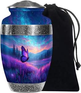 โกศเผาศพผีเสื้อสำหรับขี้เถ้าของมนุษย์ผู้ใหญ่เพศหญิงโกศสำหรับขี้เถ้าของมนุษย์โกศเผาศพขนาดใหญ่สำหรับผู้ชายผู้ใหญ่ - Product Image 2