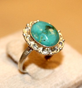 Gran oferta, anillo de turquesa Natural para mujer, tecnología de Canal Clásico con fiesta personalizada, banda de plata 925, regalo de joyería perfecto OEM - Product Image 6