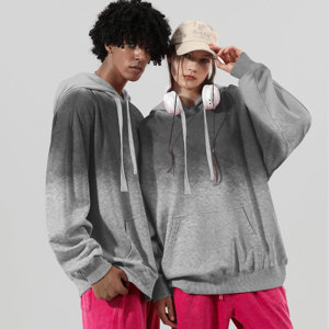 Vente en gros 450Gsm Pull Over Heavyweight Distressed Sweat à capuche brodé personnalisé imprimé vierge surdimensionné lavé à l'acide Hoodies unisexe - Product Image 6