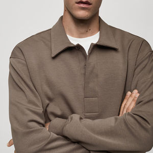 Sudadera con Capucha de Alta Calidad, Cuello Redondo, 100% Algodón, Gruesa, Térmica, Transpirable, con Forro Polar, para Invierno, con Logotipo Personalizado, para Hombre - Product Image 3