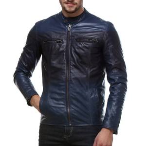 Blouson de motard unisexe haut de gamme en cuir style vintage, pièce maîtresse, coupe-vent, imperméable, brodé, ODM Tendance Mode - Product Image 1