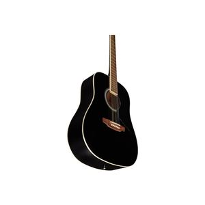 กีตาร์ EKO-Ranger 6สีดำ, กีตาร์อะคูสติก HQ Dreadnought Spruce Top, Linden Back/sides, Okoume Neck, roupana Fingerboard - Product Image 4