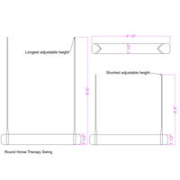 Siège de balançoire thérapeutique pour chevaux, intérieur/extérieur, balançoire sensorielle pour l'équilibre, la coordination, l'autisme et le TDAH
