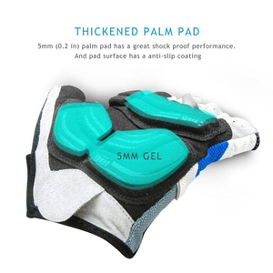 Gant de cyclisme d'hiver pour vélos de montagne en polyester, tissu extensible et respirant, cuir synthétique, rembourrage en caoutchouc. - Product Image 4