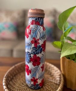 HF Crafts '100% Cuivre 950ml Capacité Bouteilles Léger Sain Drinkware pour L'eau Bouillie Qualité Premium pour les Magasins de Santé - Product Image 1