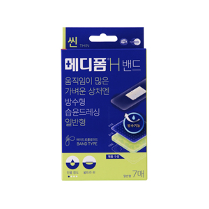 MEDIFOAM H Pansement mince à haute absorption pour la stabilisation des plaies Contrôle des exsudats Mousse douce pour la peau à faible irritation Fabriqué en Corée - Product Image 1