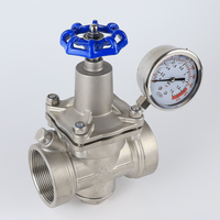 Nuevo producto Estructura de control de válvula reductora de presión de diafragma de acero inoxidable Dn15 para medios de agua