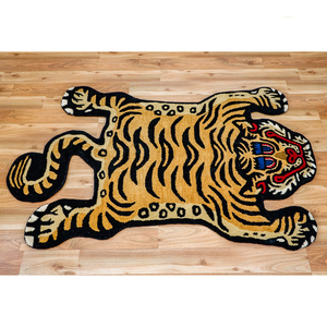 Tapis antidérapant touffeté en laine de haute qualité Tapis imprimé animal du concessionnaire de confiance pour salle de bain et salon - Product Image 1