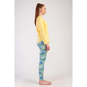 Conjunto de pijama de licra para mujer con cuello redondo, mangas largas y puños ovalados - SARI - SARI - Product Image 4