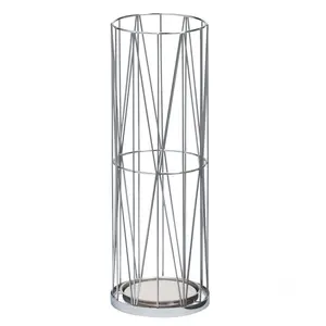 Modern Designer <b>Metal</b> <b>Umbrella</b> <b>Stand</b> with Silver Finish High Quality <b>Metal</b> Wire <b>Stand</b> for Entryway Hallway or Lobby Use - Product Image 5
