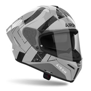 Casco Airoh Matryx Scope, Medio Rostro, Retro, Deportivo, para Motocicletas, 4 Estaciones, Gris Brillante, Carcasa de ABS, Talla L, Visera, Nuevo - Product Image 2