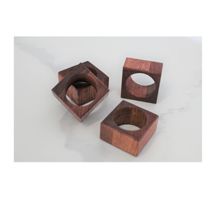 Servilleteros de madera Mesa de comedor más exigente Servilletero de madera Decoración de mesa de alta calidad tendencia superior - Product Image 6