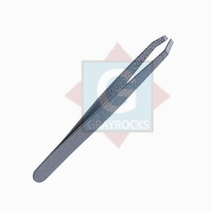Pinzas de cejas inclinadas profesionales de alta calidad, herramienta de belleza de acero inoxidable para desplumar cejas - Product Image 1