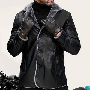 Veste d'hiver en cuir de mouton pour hommes, conçue pour une durabilité, une chaleur et une performance fiable par temps froid. - Product Image 3