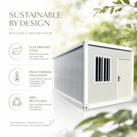 Installation rapide, abri d'urgence résistant aux ouragans, installation rapide, système d'eau électrique intégré, maison préfabriquée en conteneur