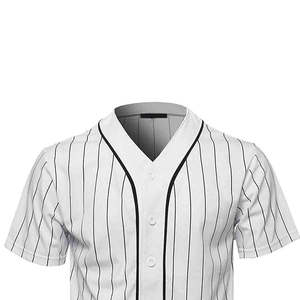 Uniformes de baseball respirants et à séchage rapide de haute qualité, design personnalisé OEM, vêtements d'équipe, col en V, 100% polyester, chemises de sport personnalisées - Product Image 4