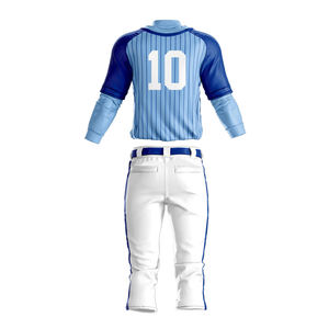 Personalizable de manga corta equipo de béisbol ropa deportiva transpirable botón completo Jersey con sublimación impresión conjunto uniformes - Product Image 2