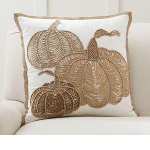 Luxury 45x45 cm Beautifully Embroidered Cotton Lumbar <b>Cushion</b> Covers Heated Foldable Sustainable Azo-Free Decorative Hotels Best - Product Image 4