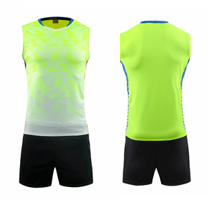 Meilleurs ensembles d'uniformes de volley-ball pour hommes en gros concevez votre propre maillot 100% polyester couleur personnalisée de haute qualité - Product Image 3