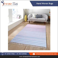 Großhandel Premium Qualität hand gewebte indische Baumwolle Teppich Hand Block Print gestickt Bester Preis für neue Gebets art