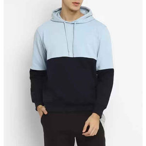 Men's Custom Logo Embroidered Hoodie Wholesale Solid Pattern Winter Sweatshirts Polyester/Cotton Material Fleece Sweatshirts - Product Image 4