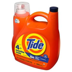 Detergente líquido para ropa Tide, Original, 100 cargas, 146 floz - Product Image 6