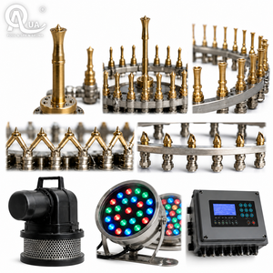 Water Crown Circular Nozzle <b>Ring</b> Fountain Dancing Water System <b>LED</b> Stainless Steel Plaza Commercial Project Custom Made - Product Image 4