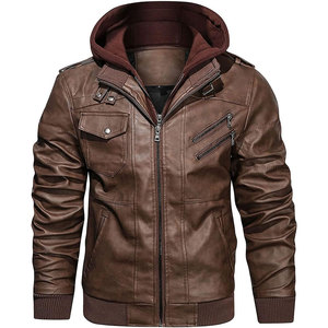 Blouson d'aviateur imperméable pour homme avec capuche Veste d'homme élégante avec fermeture à glissière complète pour un confort et une protection ultimes - Product Image 3