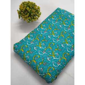 Tela estampada de algodón orgánico tejida JBRGN1 con estilos de espiga y dobby para pañales-Certificado BCI - Product Image 1