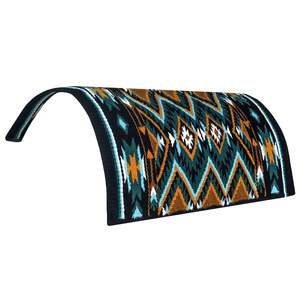 Couverture de selle western faite à la main coussin de cheval en laine douce logo personnalisé spectacle qualité sentier équitation ranch tack cowboy rodéo respirant - Product Image 3