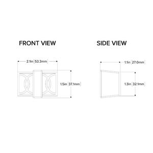 Rectangle shape metal <b>knob</b> pull cabinet drawer for home dresser <b>door</b> cabinet furniture <b>decorative</b> kitchen wardrobe handle <b>knobs</b> - Product Image 3