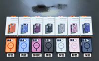 Casing Ponsel Magnetik Berbahan Karet untuk iPhone Duo