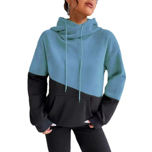 2025 nueva llegada Color a juego mujeres sudaderas con capucha suelta Casual Sudadera con capucha para mujeres Otoño Invierno extra pesado Essentials Sudadera con capucha - Product Image 3
