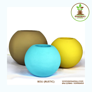 กระถางปลูกต้นไม้ไฟเบอร์กลาสทรงกลมที่ทันสมัยสำหรับใช้ในบ้านนอกบ้านสวนเรือนเพาะชำ - Product Image 4