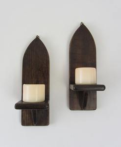 Apliques de Pared Decorativos de Madera para Velas, Colgantes Artísticos, Hermosos, Hechos a Mano, Únicos, Rústicos, Elegantes, Idea de Iluminación para el Hogar - Product Image 1