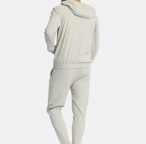 Offre Spéciale Spandex Blank Jacket Avec Capuche et Joggers Ensembles pour Hommes Sweat À Capuche Léger Tech Gilet En Gros Survêtements Contraste Couleur - Product Image 6