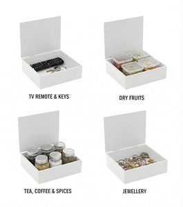 Boîte à bijoux en bois imprimée de designer, finition artistique haut de gamme, présentoir de luxe pour coiffeuse, prix de gros personnalisé, Inde - Product Image 5