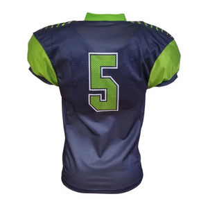 Camiseta de fútbol americano sublimada personalizada, ropa de calle transpirable, camiseta de fútbol de moda con impresión duradera - Product Image 2