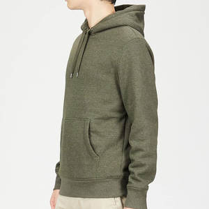 500 Gsm Bulk Blank French Terry Heavyweight Hoodie 100% algodón hombres sin cuerdas regular Fit Hoodie para la venta - Product Image 5